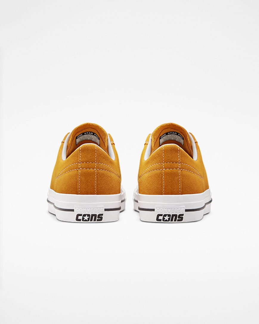 Skate Topanky Converse One Star Pro Damske Zlate Oranžové Biele Čierne | SK PEQHL2